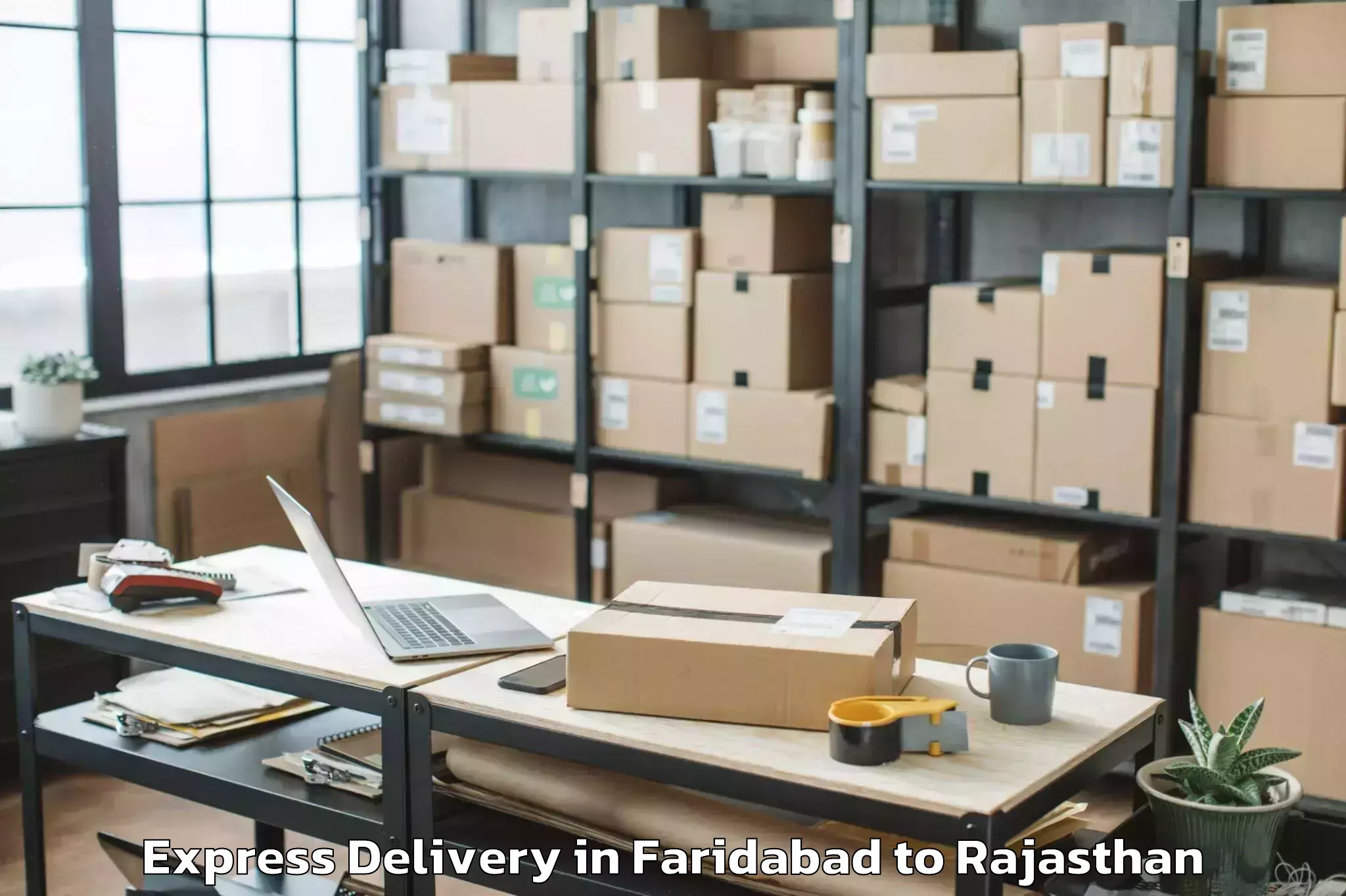 Faridabad to Bamanwas Express Delivery